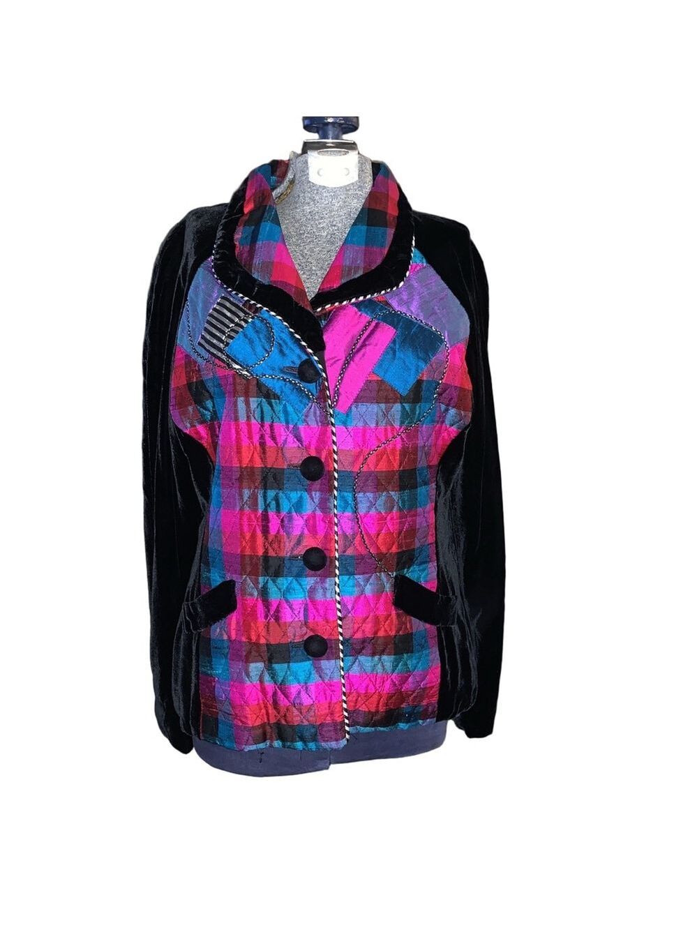 Women's Canvasbacks Jacket Size S Black Multi-color